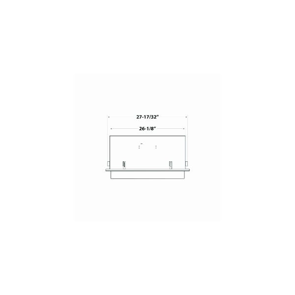 Zero Clearance Firebox With NG Gas Log Insert, 28